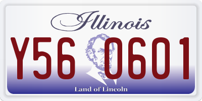 IL license plate Y560601