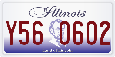 IL license plate Y560602