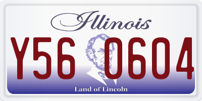 IL license plate Y560604