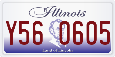 IL license plate Y560605