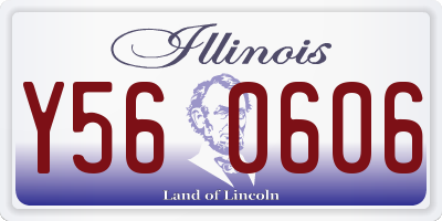 IL license plate Y560606