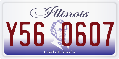 IL license plate Y560607