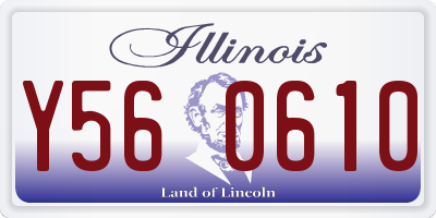 IL license plate Y560610