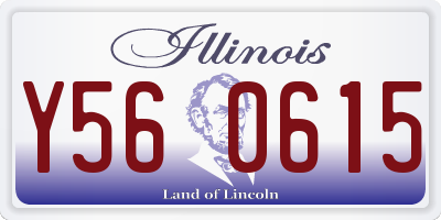 IL license plate Y560615