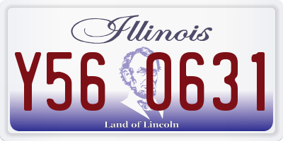 IL license plate Y560631