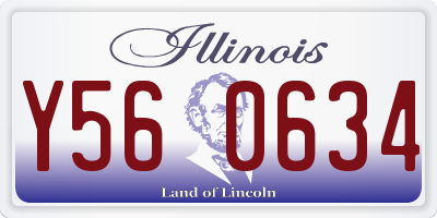 IL license plate Y560634