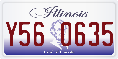 IL license plate Y560635