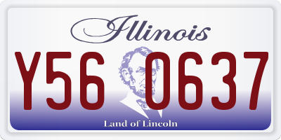 IL license plate Y560637