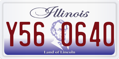 IL license plate Y560640