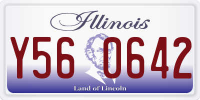 IL license plate Y560642