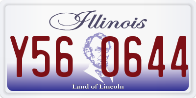 IL license plate Y560644