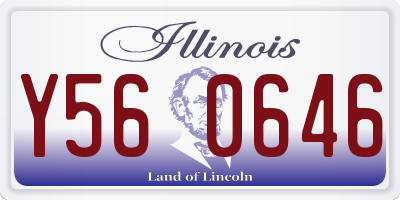 IL license plate Y560646