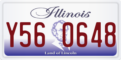 IL license plate Y560648