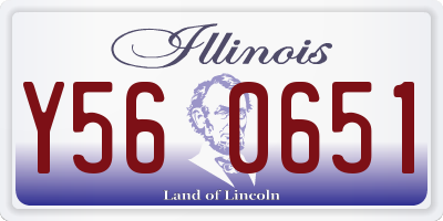 IL license plate Y560651
