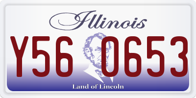 IL license plate Y560653