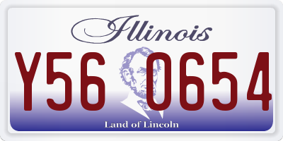 IL license plate Y560654