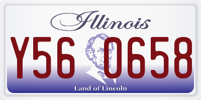IL license plate Y560658