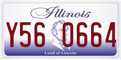 IL license plate Y560664
