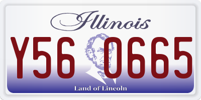 IL license plate Y560665