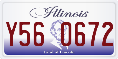 IL license plate Y560672