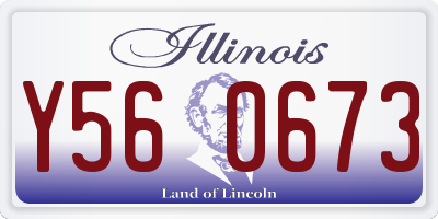 IL license plate Y560673