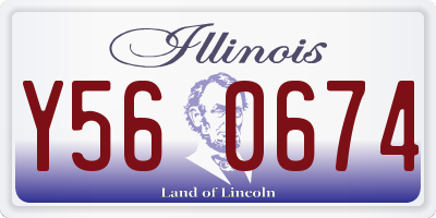 IL license plate Y560674