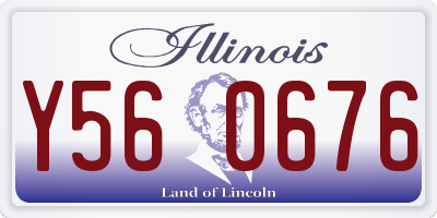IL license plate Y560676