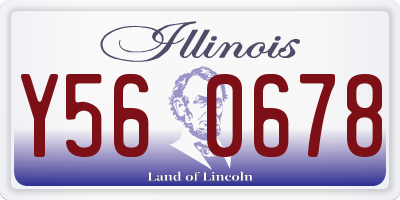 IL license plate Y560678