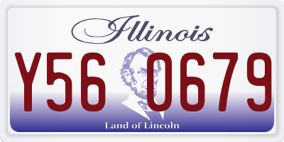 IL license plate Y560679