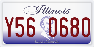IL license plate Y560680