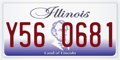 IL license plate Y560681