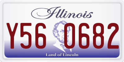 IL license plate Y560682