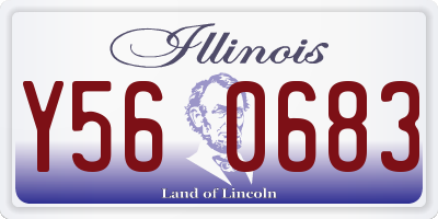 IL license plate Y560683