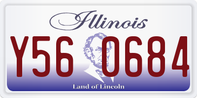 IL license plate Y560684