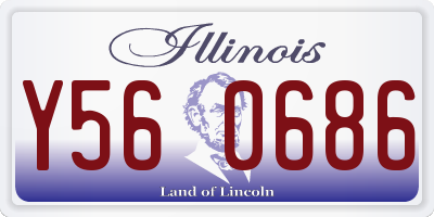 IL license plate Y560686