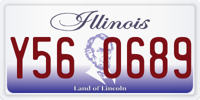 IL license plate Y560689