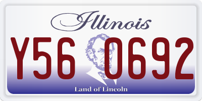IL license plate Y560692