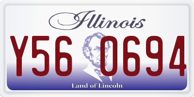 IL license plate Y560694