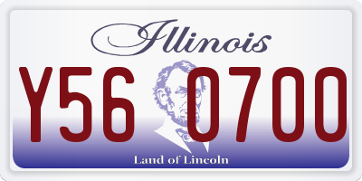 IL license plate Y560700