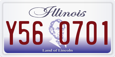 IL license plate Y560701