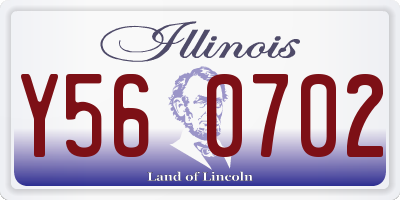 IL license plate Y560702