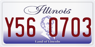 IL license plate Y560703
