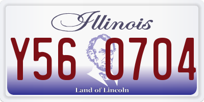 IL license plate Y560704