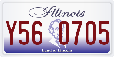 IL license plate Y560705