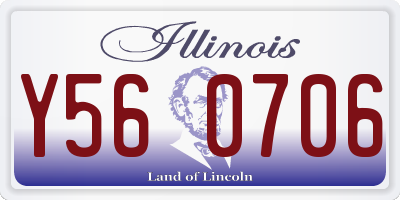 IL license plate Y560706