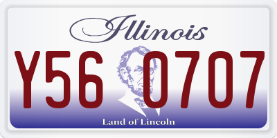 IL license plate Y560707