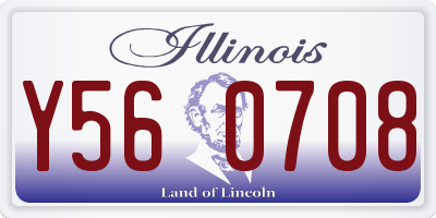 IL license plate Y560708