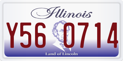 IL license plate Y560714
