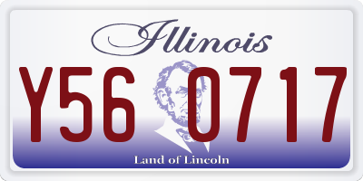 IL license plate Y560717