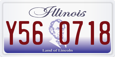 IL license plate Y560718